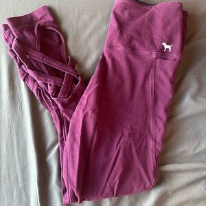 PINK Victoria's Secret Purple Leggings Soft Stretchy Design